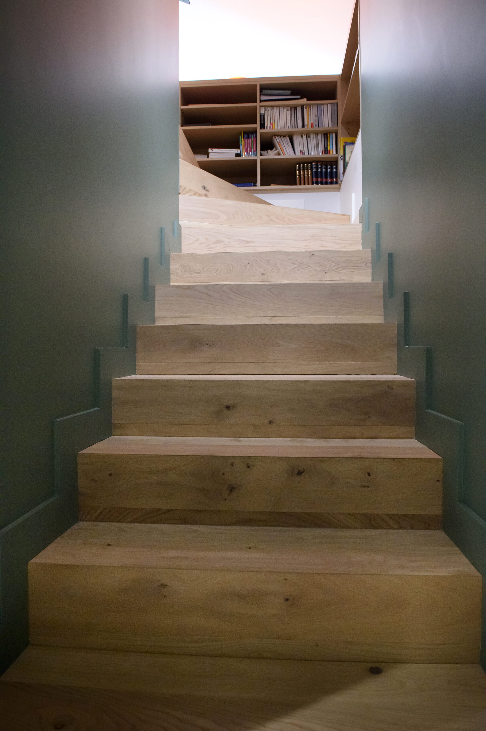 escalier en chêne.